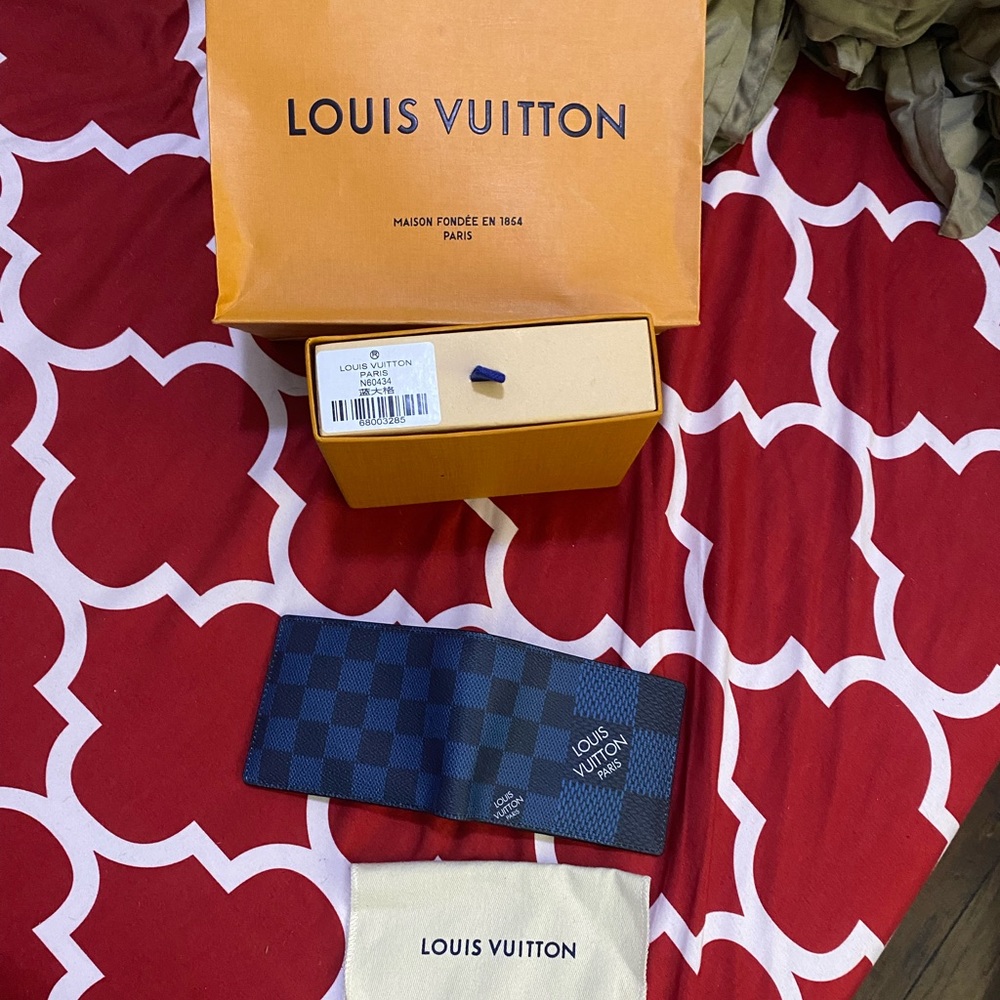 Blue Louis Vuitton wallet